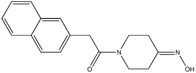 1-[4-(hydroxyimino)piperidin-1-yl]-2-(naphthalen-2-yl)ethan-1-one Structure