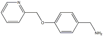 1-[4-(pyridin-2-ylmethoxy)phenyl]methanamine Struktur