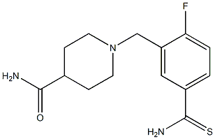 1-[5-(aminocarbonothioyl)-2-fluorobenzyl]piperidine-4-carboxamide