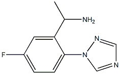 1-[5-fluoro-2-(1H-1,2,4-triazol-1-yl)phenyl]ethan-1-amine Structure