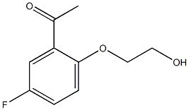 1-[5-fluoro-2-(2-hydroxyethoxy)phenyl]ethan-1-one Structure