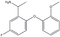 1-[5-fluoro-2-(2-methoxyphenoxy)phenyl]ethan-1-amine Struktur