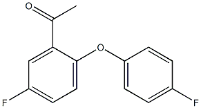 1-[5-fluoro-2-(4-fluorophenoxy)phenyl]ethan-1-one Structure