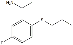 1-[5-fluoro-2-(propylsulfanyl)phenyl]ethan-1-amine Structure