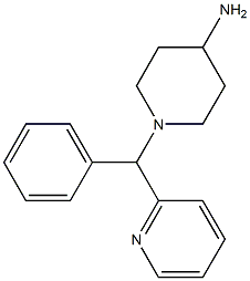 1-[phenyl(pyridin-2-yl)methyl]piperidin-4-amine 结构式