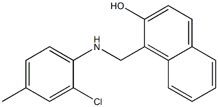 1-{[(2-chloro-4-methylphenyl)amino]methyl}naphthalen-2-ol|