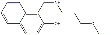 1-{[(3-ethoxypropyl)amino]methyl}naphthalen-2-ol Structure