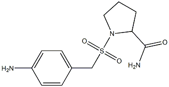 1-{[(4-aminophenyl)methane]sulfonyl}pyrrolidine-2-carboxamide Structure