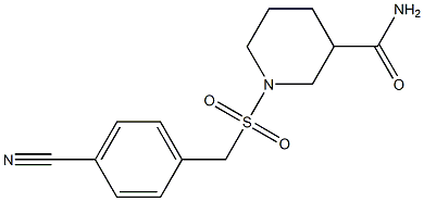 1-{[(4-cyanophenyl)methane]sulfonyl}piperidine-3-carboxamide