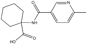 1-{[(6-methylpyridin-3-yl)carbonyl]amino}cyclohexanecarboxylic acid Structure