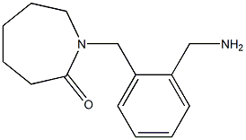 1-{[2-(aminomethyl)phenyl]methyl}azepan-2-one Structure