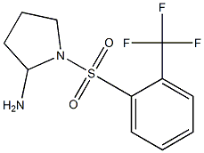 1-{[2-(trifluoromethyl)benzene]sulfonyl}pyrrolidin-2-amine|