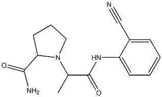 1-{1-[(2-cyanophenyl)carbamoyl]ethyl}pyrrolidine-2-carboxamide|