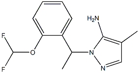 1-{1-[2-(difluoromethoxy)phenyl]ethyl}-4-methyl-1H-pyrazol-5-amine|