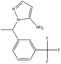 1-{1-[3-(trifluoromethyl)phenyl]ethyl}-1H-pyrazol-5-amine|