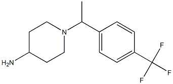 1-{1-[4-(trifluoromethyl)phenyl]ethyl}piperidin-4-amine,,结构式
