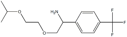 1-{1-amino-2-[2-(propan-2-yloxy)ethoxy]ethyl}-4-(trifluoromethyl)benzene 化学構造式