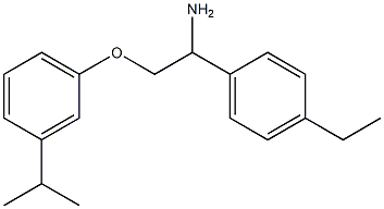  1-{1-amino-2-[3-(propan-2-yl)phenoxy]ethyl}-4-ethylbenzene