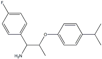 1-{1-amino-2-[4-(propan-2-yl)phenoxy]propyl}-4-fluorobenzene Structure