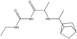 1-{2-[(1-{bicyclo[2.2.1]heptan-2-yl}ethyl)amino]propanoyl}-3-ethylurea|