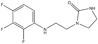 1-{2-[(2,3,4-trifluorophenyl)amino]ethyl}imidazolidin-2-one,,结构式