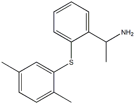 1-{2-[(2,5-dimethylphenyl)sulfanyl]phenyl}ethan-1-amine Structure