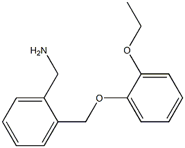 1-{2-[(2-ethoxyphenoxy)methyl]phenyl}methanamine Structure