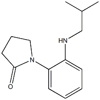 1-{2-[(2-methylpropyl)amino]phenyl}pyrrolidin-2-one Structure