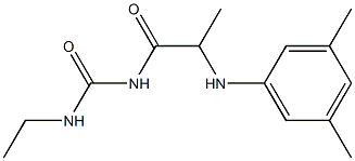1-{2-[(3,5-dimethylphenyl)amino]propanoyl}-3-ethylurea|