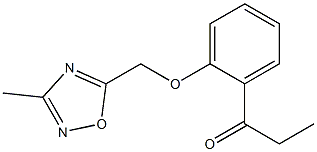 1-{2-[(3-methyl-1,2,4-oxadiazol-5-yl)methoxy]phenyl}propan-1-one Structure