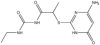 1-{2-[(4-amino-6-oxo-1,6-dihydropyrimidin-2-yl)sulfanyl]propanoyl}-3-ethylurea