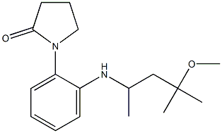 1-{2-[(4-methoxy-4-methylpentan-2-yl)amino]phenyl}pyrrolidin-2-one 结构式