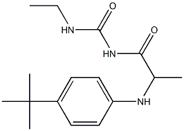 1-{2-[(4-tert-butylphenyl)amino]propanoyl}-3-ethylurea,,结构式