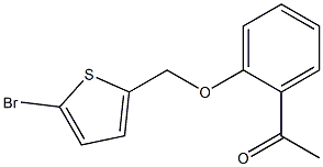 1-{2-[(5-bromothien-2-yl)methoxy]phenyl}ethanone Structure