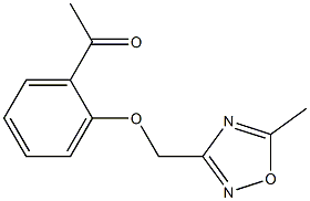 1-{2-[(5-methyl-1,2,4-oxadiazol-3-yl)methoxy]phenyl}ethan-1-one Struktur