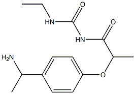 1-{2-[4-(1-aminoethyl)phenoxy]propanoyl}-3-ethylurea|