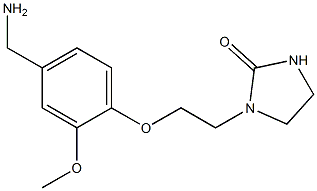 1-{2-[4-(aminomethyl)-2-methoxyphenoxy]ethyl}imidazolidin-2-one Structure