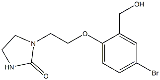 1-{2-[4-bromo-2-(hydroxymethyl)phenoxy]ethyl}imidazolidin-2-one Structure