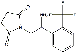 1-{2-amino-2-[2-(trifluoromethyl)phenyl]ethyl}pyrrolidine-2,5-dione Structure