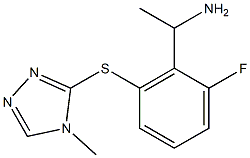 1-{2-fluoro-6-[(4-methyl-4H-1,2,4-triazol-3-yl)sulfanyl]phenyl}ethan-1-amine