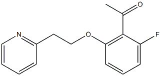 1-{2-fluoro-6-[2-(pyridin-2-yl)ethoxy]phenyl}ethan-1-one Structure