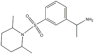 1-{3-[(2,6-dimethylpiperidine-1-)sulfonyl]phenyl}ethan-1-amine