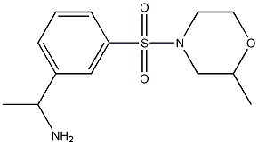 1-{3-[(2-methylmorpholine-4-)sulfonyl]phenyl}ethan-1-amine Structure