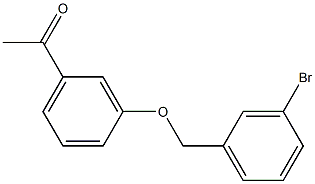 1-{3-[(3-bromobenzyl)oxy]phenyl}ethanone,,结构式