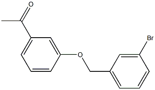 1-{3-[(3-bromobenzyl)oxy]phenyl}ethanone Structure