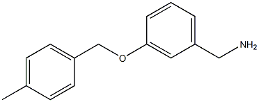 1-{3-[(4-methylbenzyl)oxy]phenyl}methanamine Structure