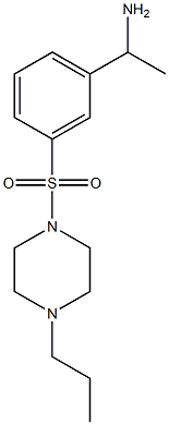 1-{3-[(4-propylpiperazine-1-)sulfonyl]phenyl}ethan-1-amine