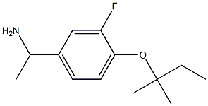 1-{3-fluoro-4-[(2-methylbutan-2-yl)oxy]phenyl}ethan-1-amine|