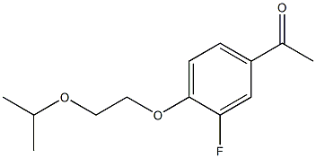 1-{3-fluoro-4-[2-(propan-2-yloxy)ethoxy]phenyl}ethan-1-one Structure