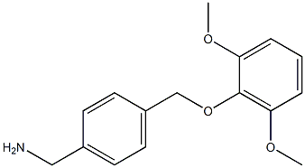 1-{4-[(2,6-dimethoxyphenoxy)methyl]phenyl}methanamine 结构式